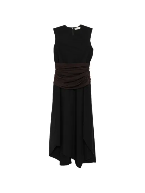 Tory Burch asymmetric cotton dress Black 178290