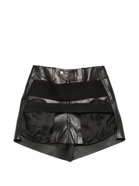 Rick Owens Temple panel mini skirt Black RO01F6398LCNER4