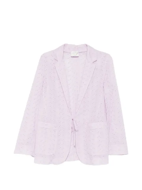 Forte Forte broderie-anglaise tie-fastening jacket Purple 14877MYJACKET