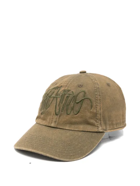 The Attico logo-embroidered baseball cap Green 0WAC00044CCC136