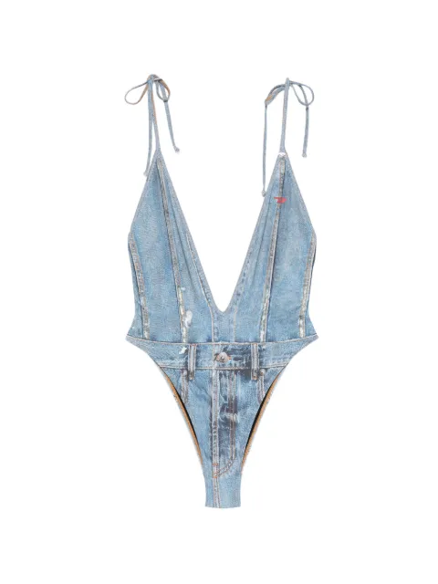 Diesel tie-strap printed swimsuit Blue A187510BNCW