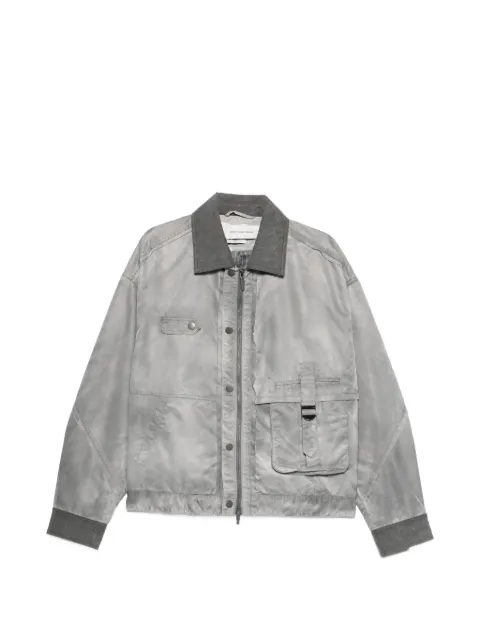 Feng Chen Wang button-detail bomber jacket Grey FUS21JK08GRY