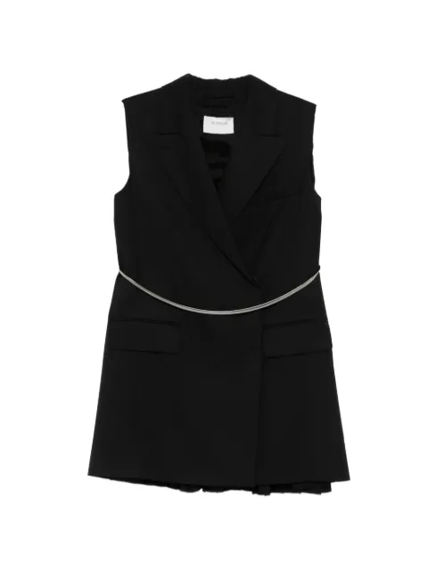 Sportmax silver-tone belt gilet Black 2612281011600