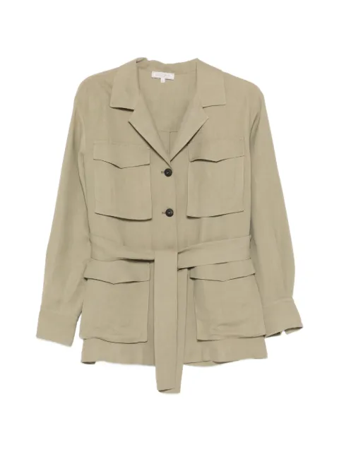 Antonelli button belted jacket Green Q3671935319