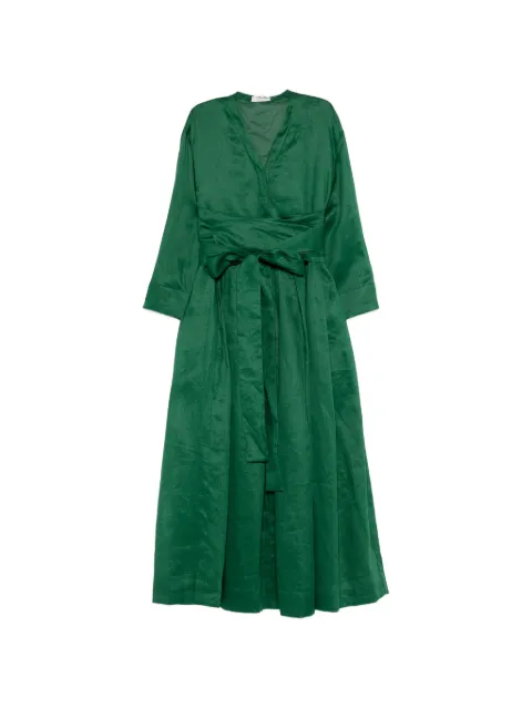 'S Max Mara Camilla V-neck tie dress Green 2619221083600
