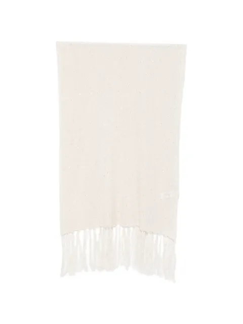 Antonelli fringed scarf Neutrals 41791Q0162520109