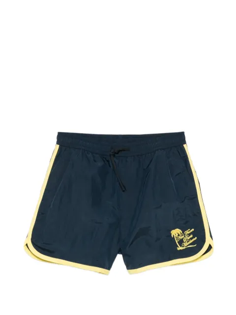 Drôle De Monsieur embroidered shorts Blue KBS184PA028