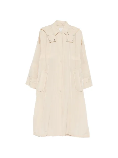 Sportmax buttoned hooded coat Neutrals 2612021022600