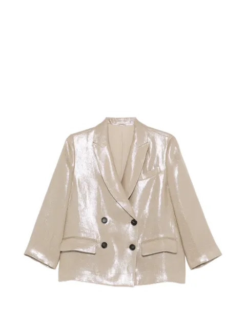 Brunello Cucinelli button double-breasted jacket Neutrals ML5967620C7081