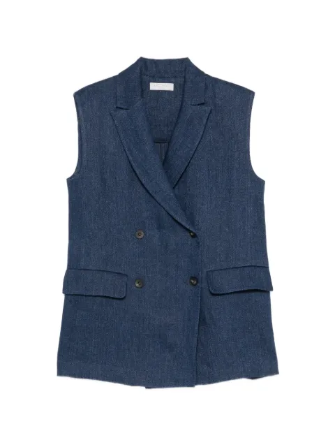 Antonelli double-breasted sleeveless blazer Blue Q3759551810
