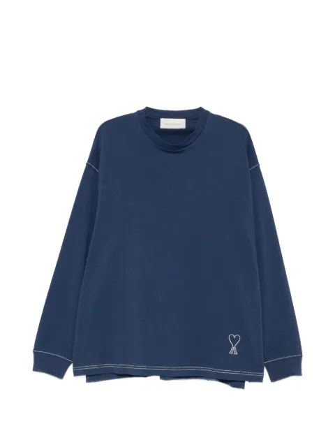 AMI Paris long-sleeves sweatshirt Blue E26HTS370726