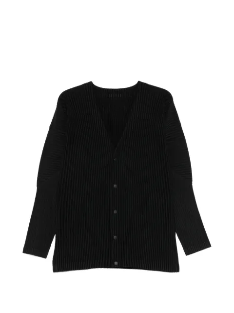 Homme Plissé Issey Miyake Basics buttoned pleated T-shirt Black HP66JL541