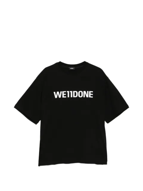 We11done logo-print T-shirt Black WDTT026920UBK