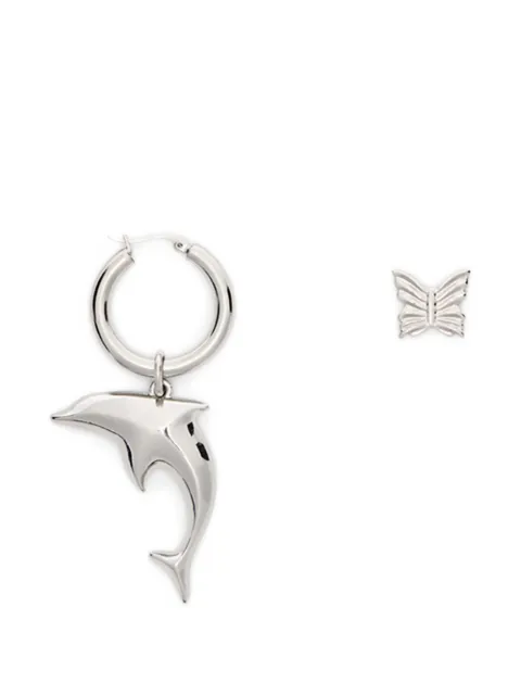 Blumarine dolphin-pendant earrings Silver P622W409AN0992TU