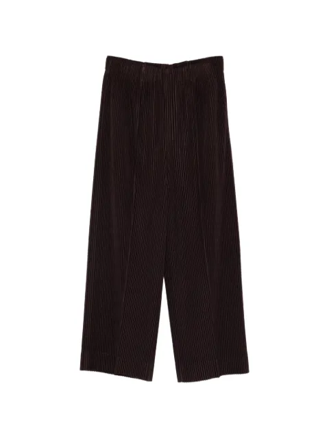 Homme Plissé Issey Miyake pleated trousers Brown HP66JF014
