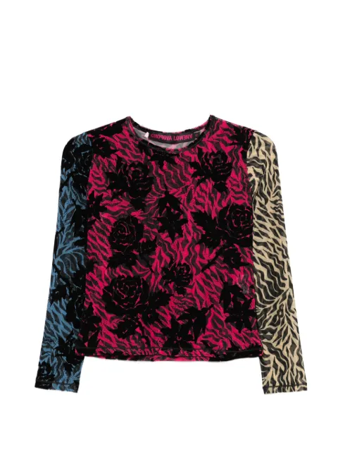Chopova Lowena Totally Tiger top Black 2433