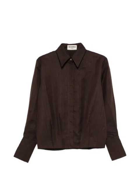 BATAKOVIC Belgrade buttoned shirt Brown BBSS26FTDLINENBRSHIRTBRWN