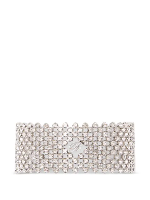 Blumarine logo-plaque choker necklace Silver P622W395BA9939