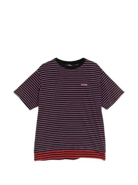 We11done striped T-shirt Black WDTT026743UPK