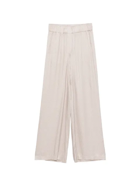 Peserico printed trousers Neutrals P0412408187