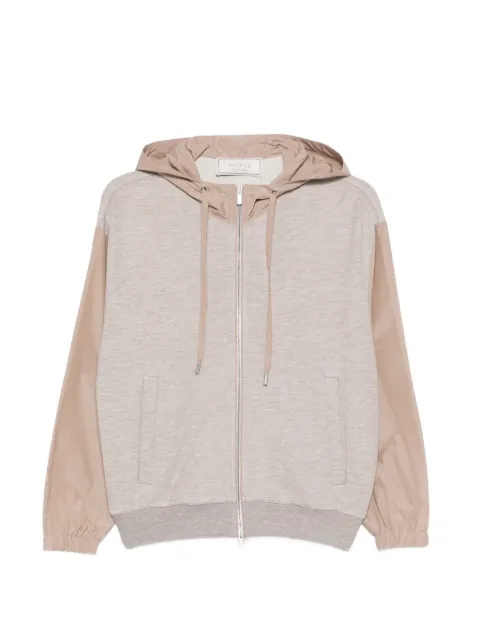 Peserico zip-up hoodie Brown A12577J02355A