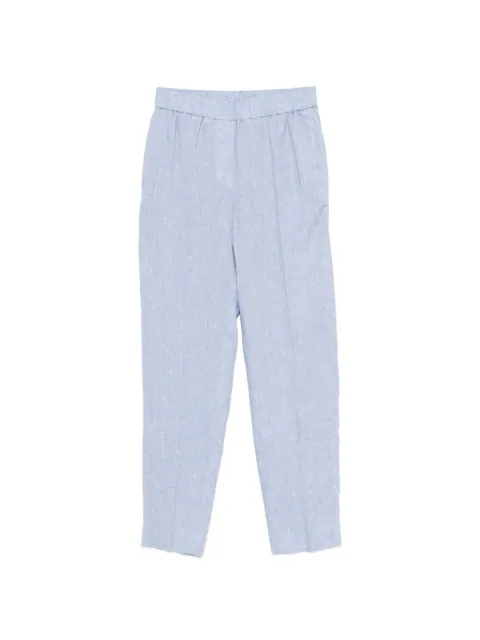 Peserico blue tapered trousers Blue P0417802600183