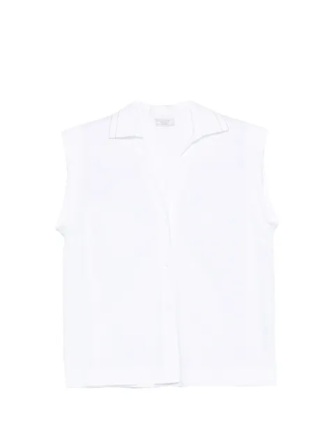 Peserico crystal-embellishment shirt White A0682908928001