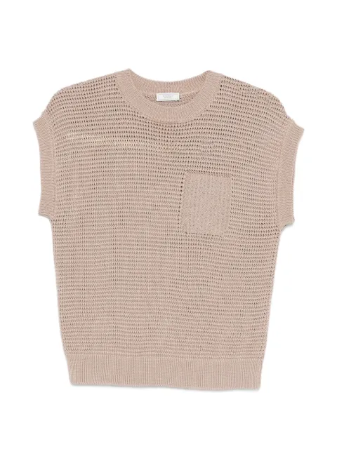 Peserico patch-pocket vest Neutrals A99098F079312B46B