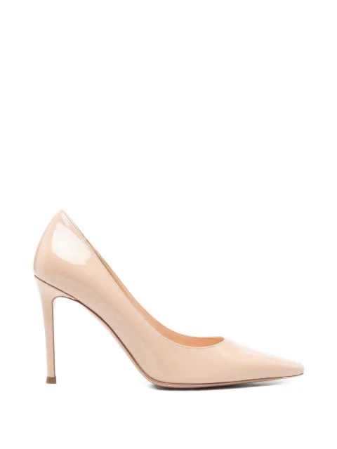 Roberto Festa calf leather heel pumps Neutrals ELAISLACKNUDE