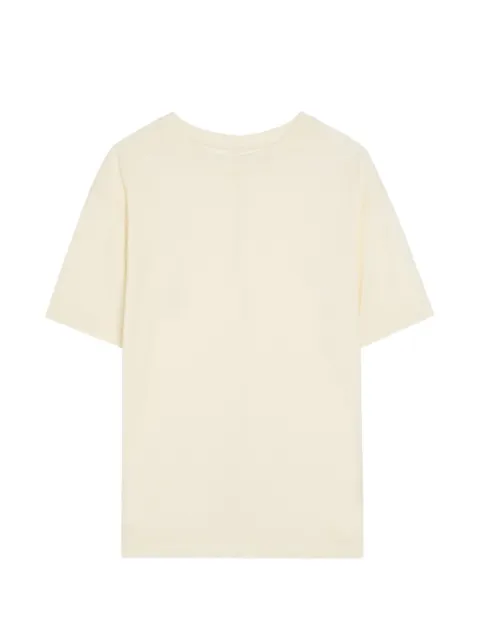Another Tomorrow crew-neck short-sleeve T-shirt Neutrals A225CT090TC