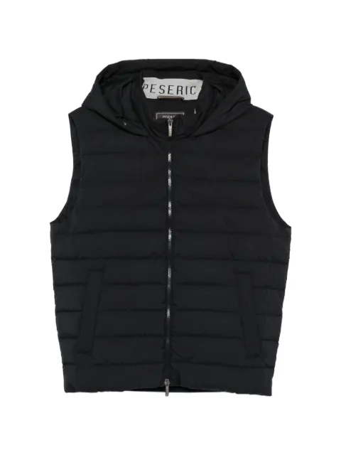 Peserico hooded zip gilet Blue R530743604I63I