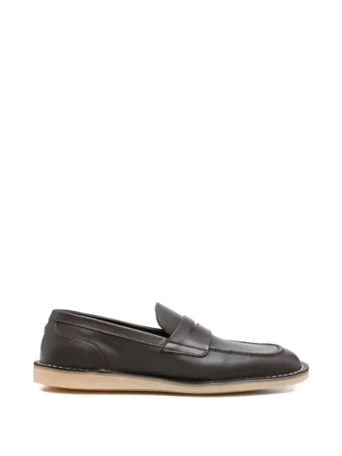 Dolce & Gabbana penny leather loafers Brown A50740