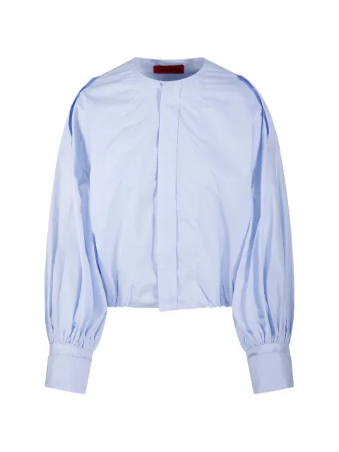 THELATEST balloon-sleeve shirt Blue TLW04007T0160LNTP