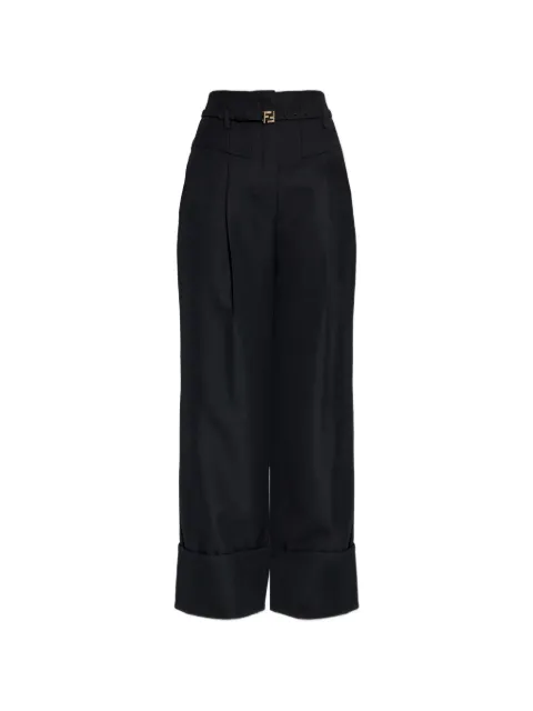FENDI poudre wool trousers Black FR6673AJYF