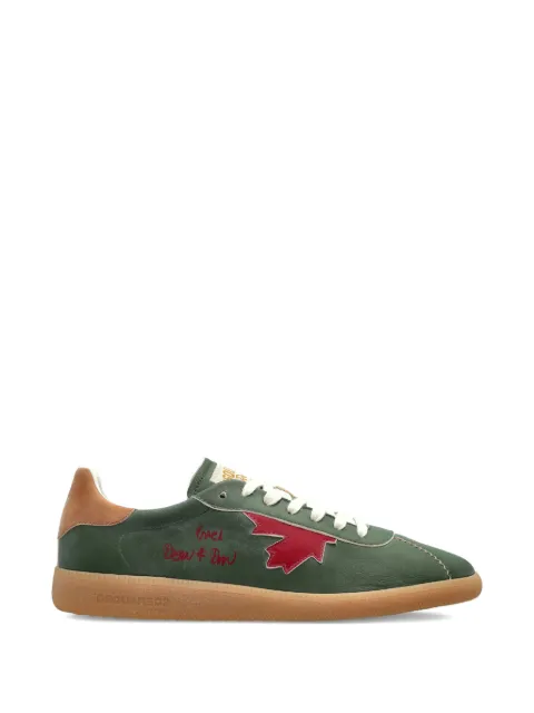 DSQUARED2 Rebels lace-up fastening sneakers Green SNM046818908703
