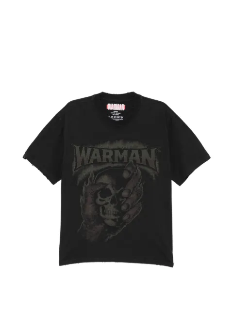 WARMAN skull graphic T-shirt Black WM5063