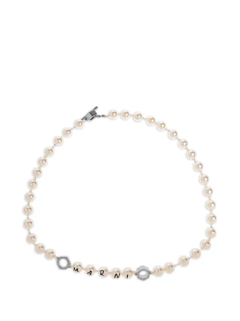 Marni pearl crystal necklace Neutrals COZB0088A0M2001