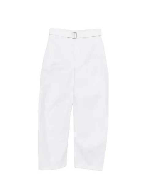 LEMAIRE bleached denim belt trousers Grey PA326LD1070