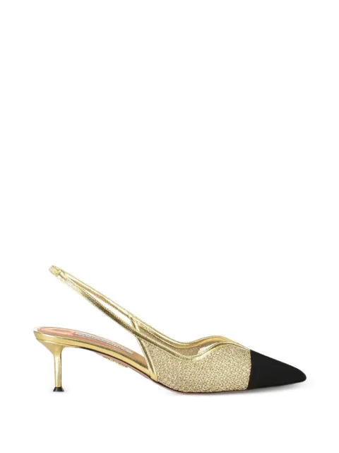 Aquazzura Gia mesh pumps Gold GIMMIDL0