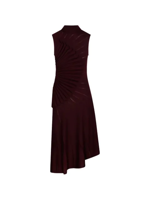 Alaïa asymmetric sleeveless dress Red AA9R2862K162C