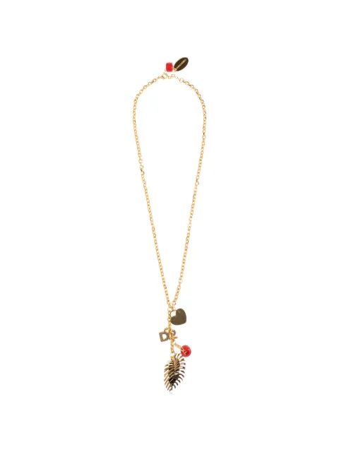 DSQUARED2 D2 charm necklace Gold NEW033613420001