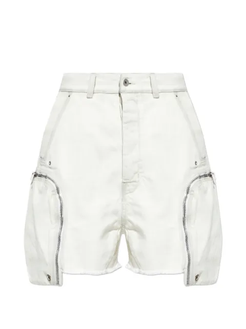 Rick Owens DRKSHDW zip-pocket shorts Neutrals DU01F4350DMW