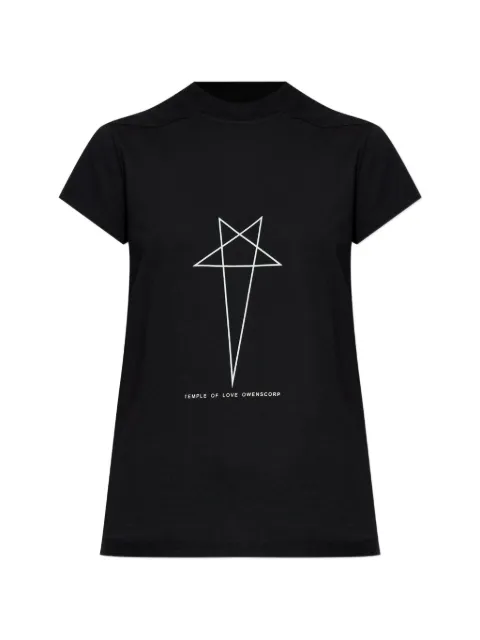 Rick Owens DRKSHDW star graphic T-shirt Black DS01F4208RNEP3