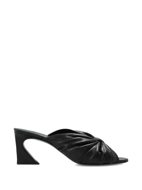FENDI Arco twisted-upper leather sandals Black 8R8883AYFA
