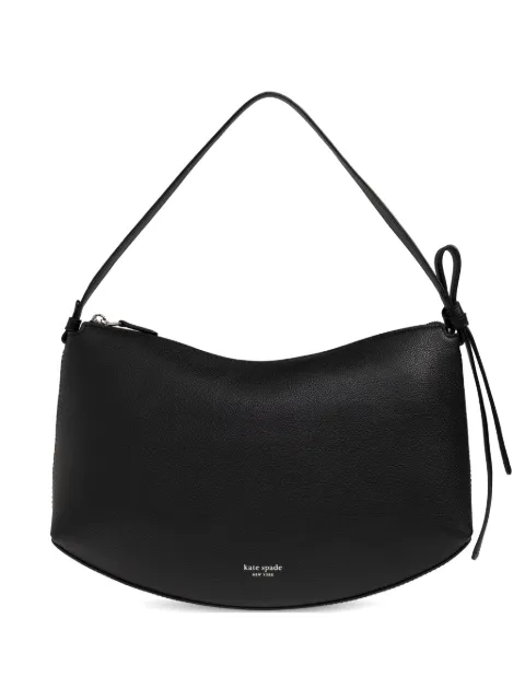 Kate Spade tie detail leather shoulder bag Black KM951