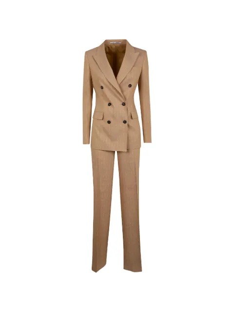 Tagliatore striped double-breasted suit Neutrals TPARIGI10BADM50020F1107