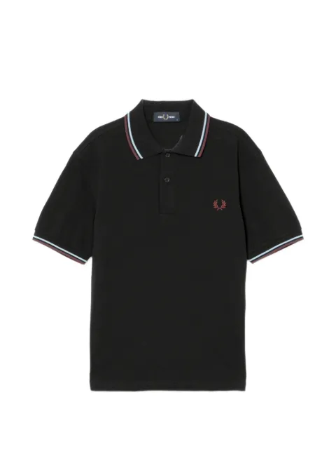 Fred Perry laurel-wreath short-sleeve polo shirt Black M3600SS26