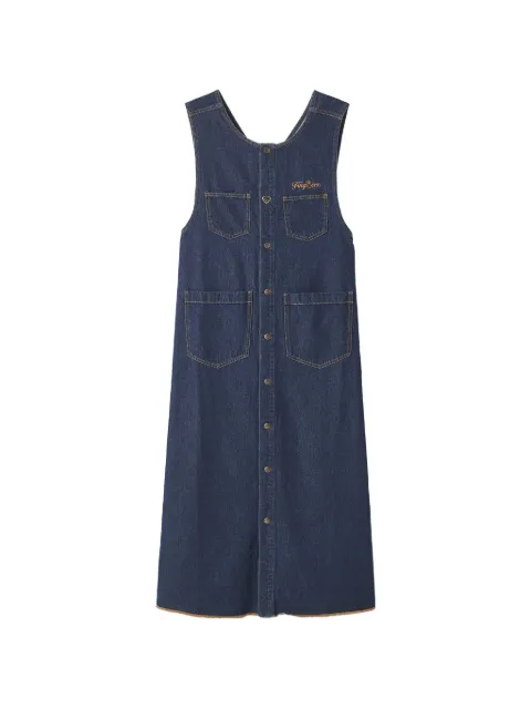 FINGERCROXX multi-pocket dress Blue FFXDSW01380X