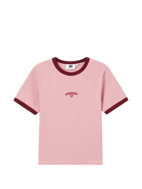 CHOCOOLATE embroidered-detail T-shirt Pink B1XTEW01024X