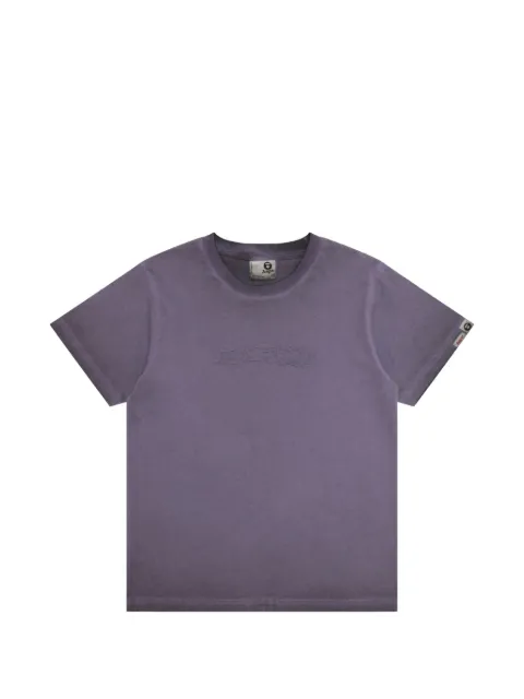 AAPE BY *A BATHING APE® logo-embossed T-shirt Purple ATE1910XXQ